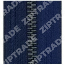 Молния джинс, тип 4, 12 см., темно-синий/оксид