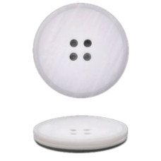 Пуговицы, 13 мм., 4 прокола, белый матовый