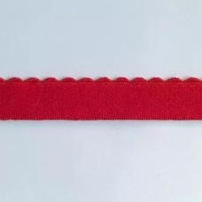 Тесьма эластичная отделочная, 12 мм., true red