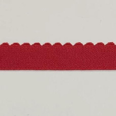 Тесьма эластичная отделочная, 12 мм., true red