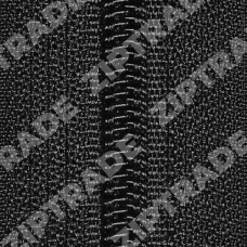 Молния витая, тип 5, 50 см., LOGO, черный